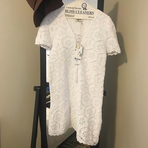 Show Me Your Mumu White Crochet Dress
